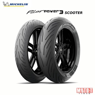 ยางมอเตอร์ไซค์  Yamaha T-max ยี่ห้อ Michelin Pilot Power 3 scooter