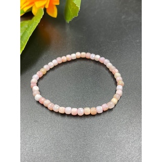 pink Opal bracelet โอปอล์สีชมพู  4mm