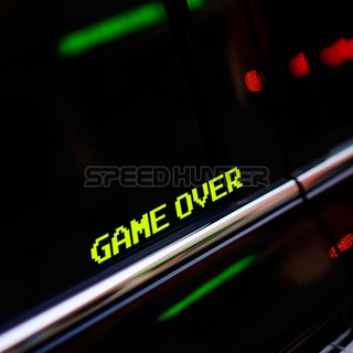 Jonstar สติกเกอร์สะท้อนแสง กันน้ํา ลาย GAME OVER สําหรับติดตกแต่งรถยนต์