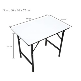 Inmyhomeโต๊ะพับอเนกประสงค์ หน้าโฟเมก้า ขนาด 60x90 cm.แข็งแรง ทนทาน(SL)(เพิ่มการแพคหนาแน่นยิ่งขึ้น)