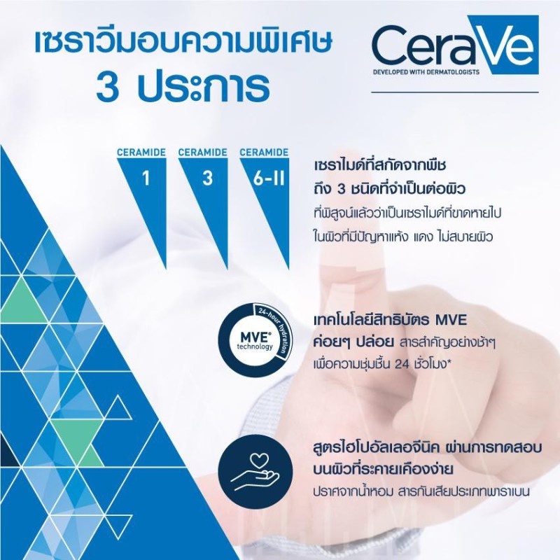 เซราวี CERAVE Moisturising Lotion โลชั่นบำรุงผิว เนื้อสัมผัสบางเบา 88ml.(โลชั่น Moisturising Lotion ผิวชุ่มชื้น) #8