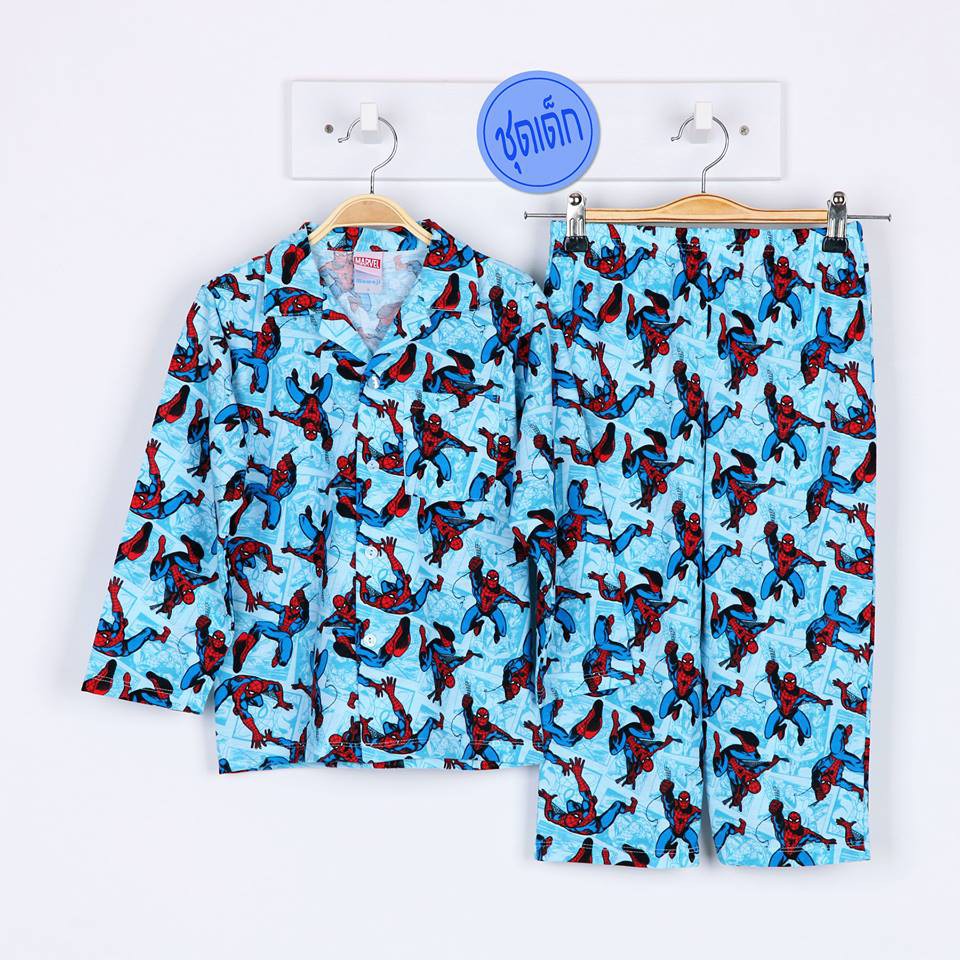 ชุดนอนเด็ก Momoji size 2 เด็ก 2 ขวบ ผ้ายืด แขนยาว-ขายาว ลายการ์ตูนลิขสิทธิ์/ลายธรรมดา