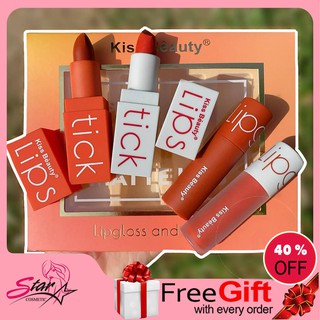 kiss beauty Lipgloss and Lipstick