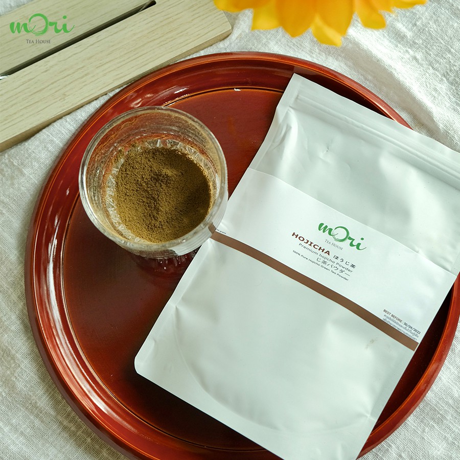 Premium Hojicha Powder (Dark Roast) | โฮจิฉะพรีเมียม แบบผง เข้มข้น  | Mori Tea House
