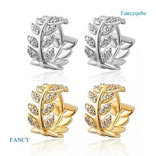 Fancy ใหม่ ต่างหูห่วง ทอง 24k สีเหลืองบริสุทธิ์ เครื่องประดับสําหรับผู้หญิง