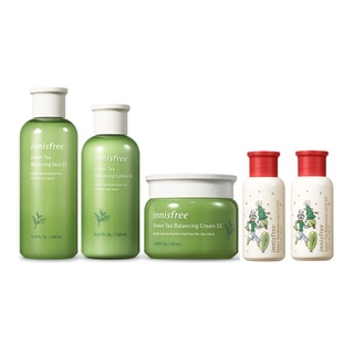 Innisfree Green Tea Balancing Skin, Lotion, Cream EX Holiday Limited Edition 30ml, 50ml, 100ml, 160ml, 200ml