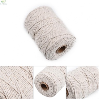 【ECHO】Cotton Rope 1mm-3mm Beige Craft Cord Natural Artisan Twisted Brand New【Echo-baby】