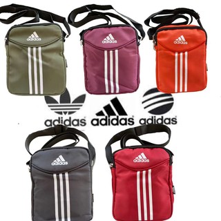 พร้อมส่ง กระเป๋าสะพายข้างอาดิดาส(ADIDAS)สุดฮิต สายปรับความยาวได้ลายอาดิดาส3แถบสีขาว