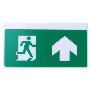 EMERGENCY EXIT SIGN DELIGHT GLA1 PERSON THROUGH DOORWAY IN RIGHT DIRECTION UP ARROW แผ่นป้ายทางออกฉุกเฉิน DELIGHT GLA1 ป