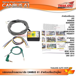 กล่องคอนโทรลพวงมาลัย STEERING WHEEL CONTROL INTERFACE CANBUS 61 / 1 ชุด