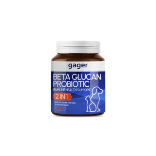 (30g.)ผงเบต้ากลูแคน+โปรไบโอติค2in1 วิตามินเสริมสร้างภูมิคุ้มกัน กลิ่นไก่ผสมตับ วิตามินบำรุงสุนัข/แมว