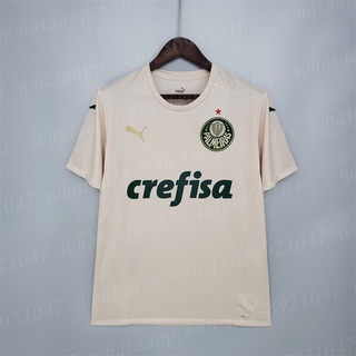 เสื้อกีฬาแขนสั้น ลายทีมชาติฟุตบอล Palmeiras Third Grade: AAA 21/22 ชุดเหย้า สําหรับผู้ชาย