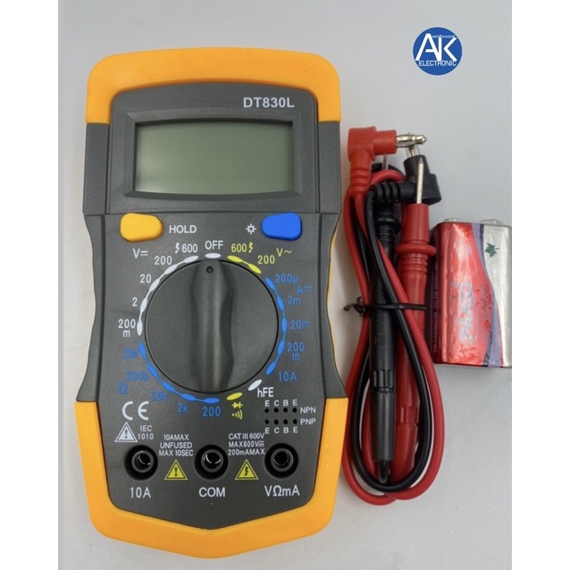 มิเตอร์ดิจิตอล มัลติมิเตอร์ดิจิตอล XTMAX DT830L Multimeter Digital เครื่องมือ วัดไฟดิจิตอล มิเตอร์วั