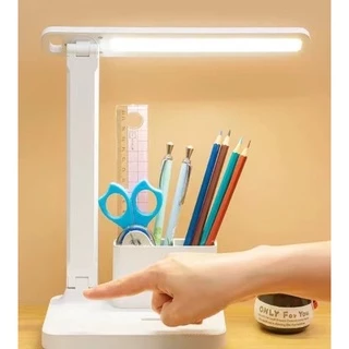 คมไฟแบบชาร์จ โคมไฟอ่านหนังสือ ไร้สาย ถนอมสายตา โคมไฟตั้งโต๊ะ LED ระบบสัมผัสหรี่ได้