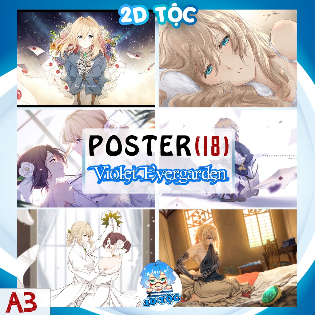 มาตรฐานคุณภาพ A3 โปสเตอร์ PHOTO ANIME VIOLET EVERGARDEN (18) – 2D WALL PAINTINGS SHOP