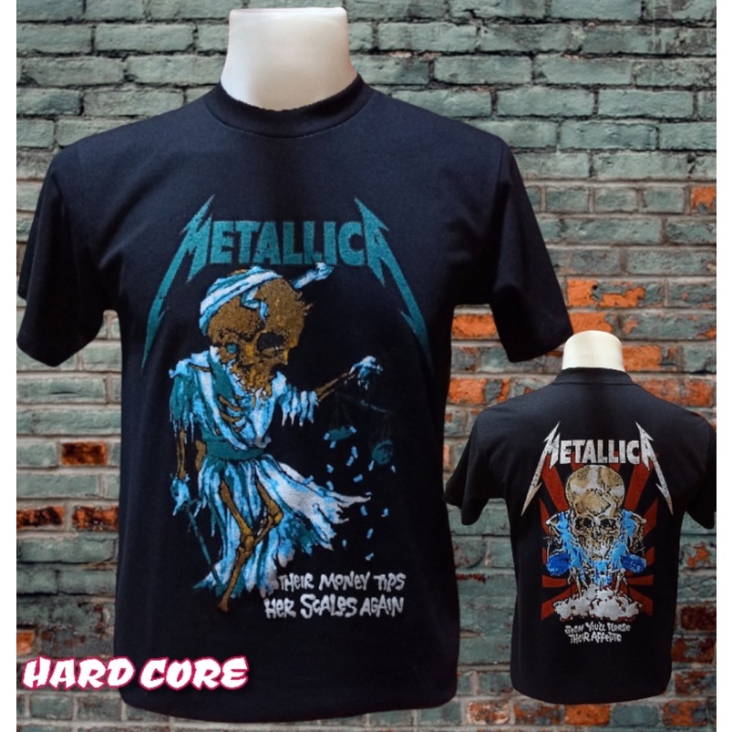 เสื้อวง METALLICA วงร็อค ไม่มีตะเข็บข้าง คอฟิต ป้ายUS เสื้อคอฟิต เสื้อวินเทจ เสื้อทัวร์ วงดนตรีร็อคต