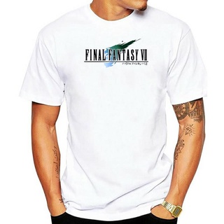 เสื้อยืดคอกลม แขนสั้น ผ้าฝ้าย 100% พิมพ์ลายเกม Final Fantasy VII FF7 สีขาว 3 สไตล์ สําหรับผู้ชายสามารถปรับแต่งได้