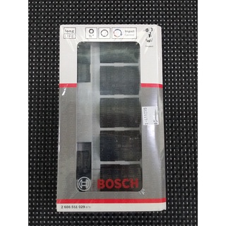 ชุดลูกบล็อค "Impact Control" 7ลูก Bosch 2608551029 13/17/19/21/24 มม. ใช้กับเครื่องขันบล็อกกระแทก บอชแท้ +อแดปเตอร์