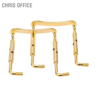 Chris Office อะไหล่สกรูที่พักคางไวโอลิน แบบโลหะ 4/4 2 ชิ้น