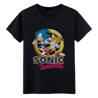 ขายดี! {พร้อมส่ง เสื้อยืดแขนสั้น คอกลม ผ้าฝ้าย 100% พิมพ์ลายอนิเมะ Sega Sonic The Hedgehog Miles "ls" พลัสไซซ์ ของข