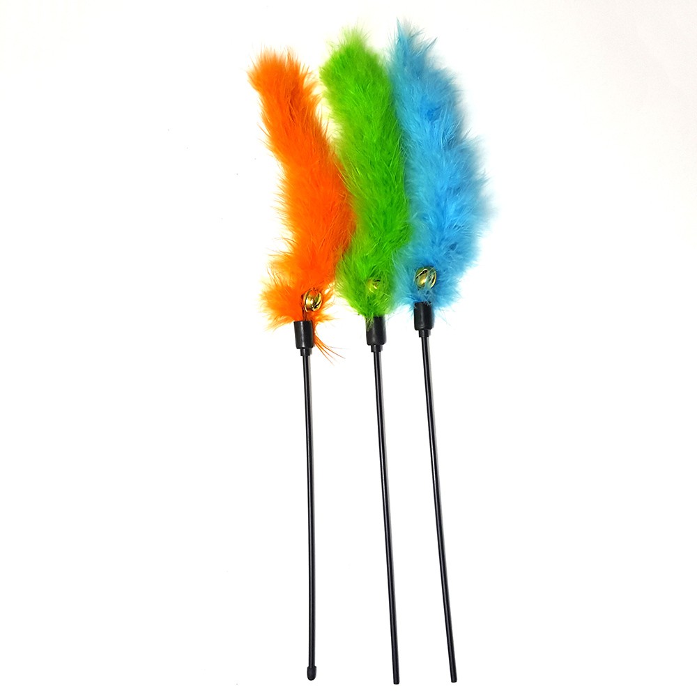ไม้ตกแมวขนนก ของเล่นแมวเหมียว