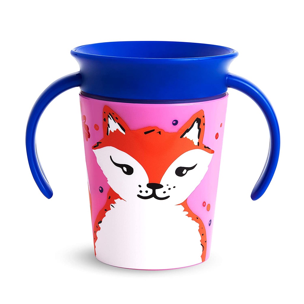 Munchkin Miracle 360 WildLove Trainer Sippy Cup, 6 ออนซ์, Red Fox