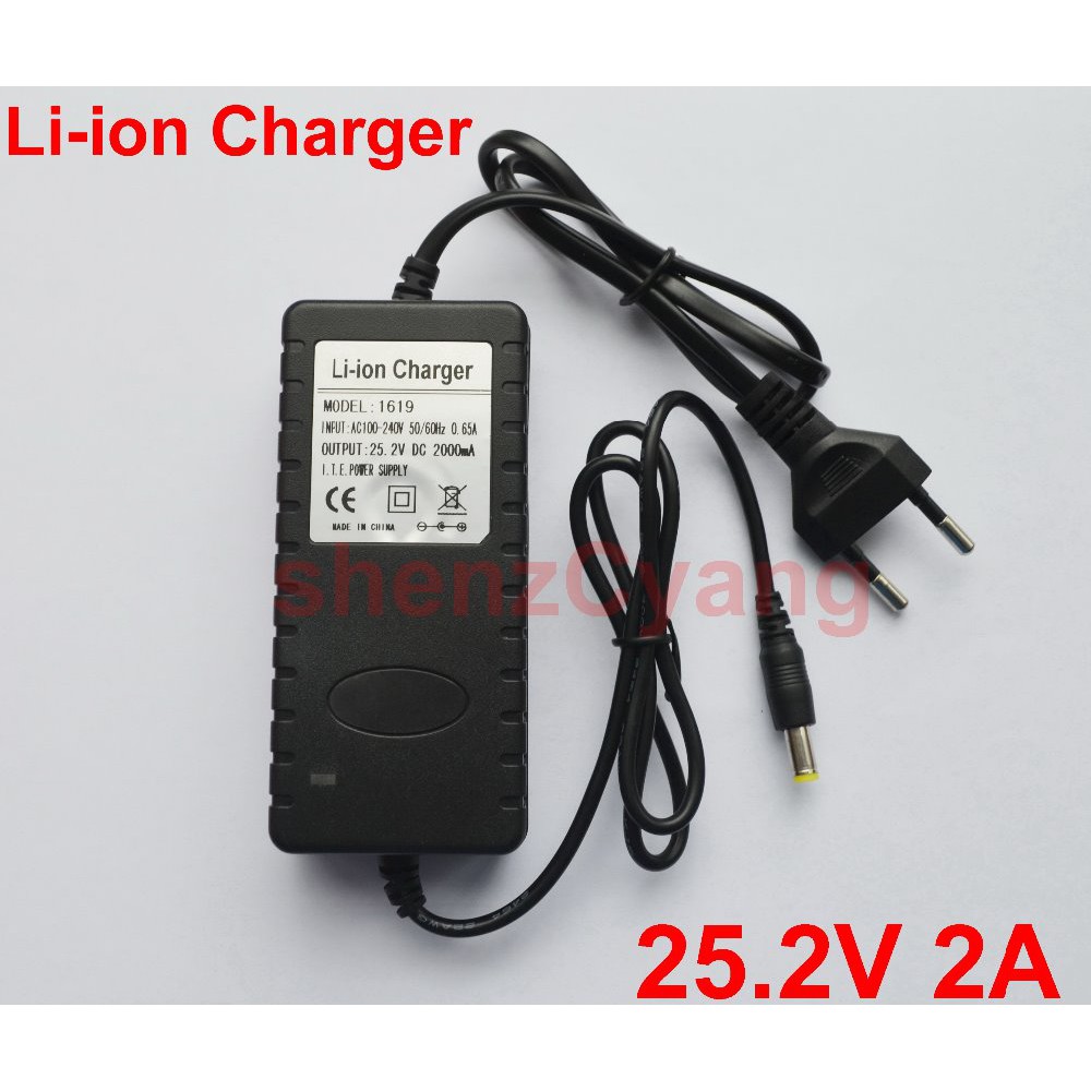 เครื่องชาร์จแบตเตอรี่ลิเธียม High quality 21V 25.2V 29.4V 2A 12.6V 3A Power Supply Li-ion Charger 20