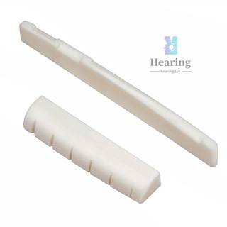 Guitar Saddle Nut White Cattle Bone for 41 Inch Folk Guitar  -Musical