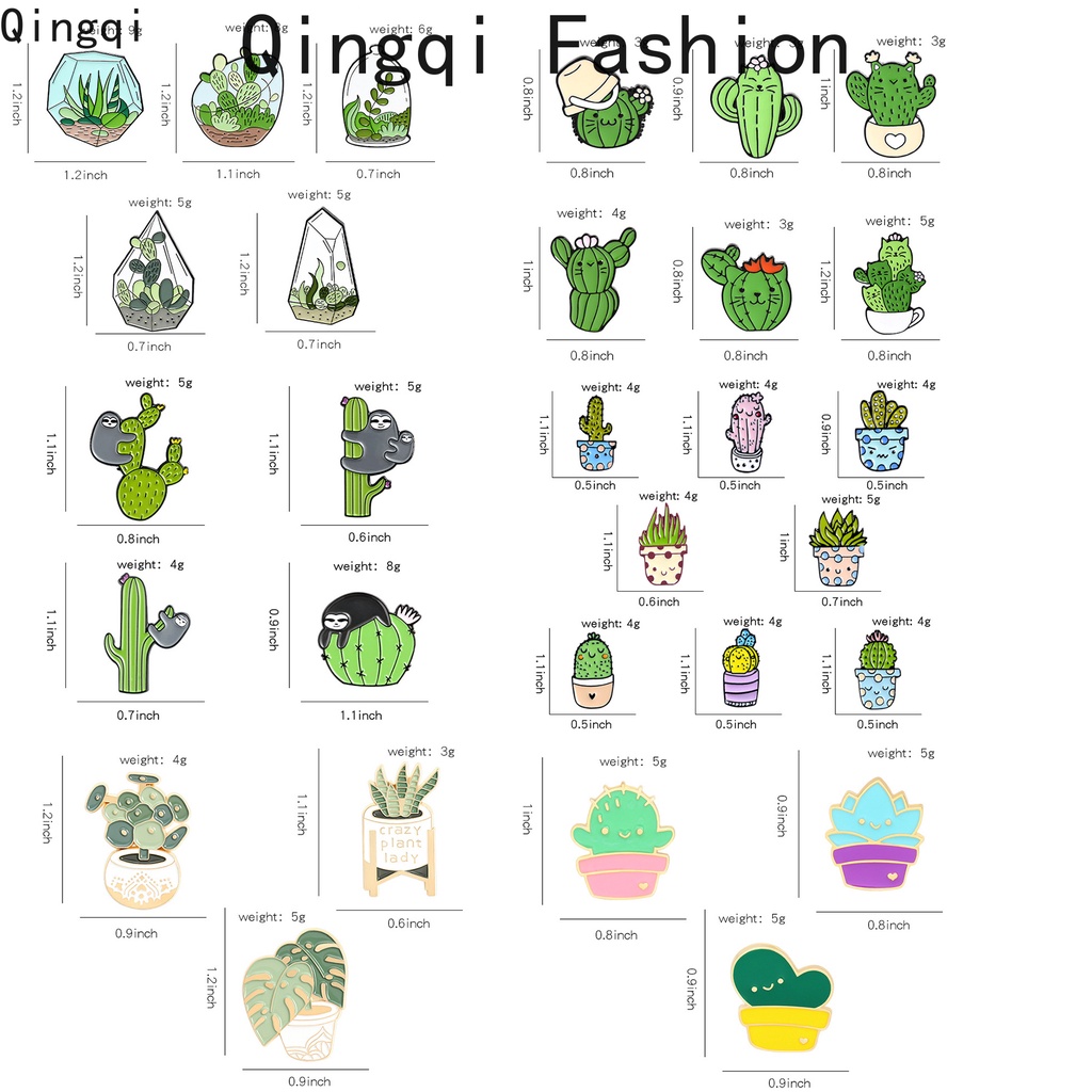 เข็มกลัด รูปกระถางต้นไม้ กระบองเพชร ว่านหางจระเข้น่ารัก 30 แบบ เครื่องประดับธรรมชาติ ของขวัญสําหรับเด็ก เพื่อน