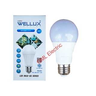 Wellux หลอดไฟ LED 9w. 12w.แสงขาว/แสงวอร์ม รุ่น GQ Series หลอด LED หลอดประหยัดไฟ หลอดประหยัด หลอดบัฟ LED LED Bulb