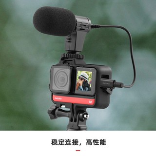 wireless microphone action camera ไมโครโฟน 3.5mm Recording Video Microphone Mic Adapter for Insta360 One R Action Camera