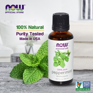 ☘️Pre Order🍃 NOW Foods Essential Oils, Peppermint, 1 fl oz (30 ml)