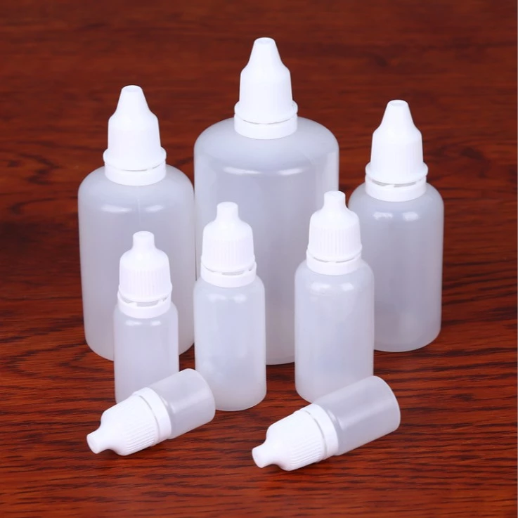 ถูกที่สุด! พร้อมส่ง 3/5/10/15/20/30/50/100ml ขวดบีบหยด ขวดและฝาสีขาว Dropper Bottle ขวดยาหยอดตา วัสดุพลาสติกPE