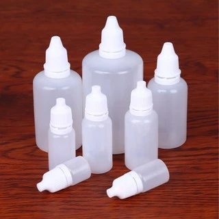 ถูกที่สุด! พร้อมส่ง 3/5/10/15/20/30/50/100ml ขวดบีบหยด ขวดและฝาสีขาว Dropper Bottle ขวดยาหยอดตา วัสดุพลาสติกPE