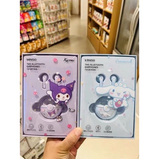 (พรีออเดอร์) หูฟังไร้สาย bluetooth หูฟัง sanrio miniso kuromi cinnamoroll ซานริโอ้ คุโรมิ ชินนาม่อน