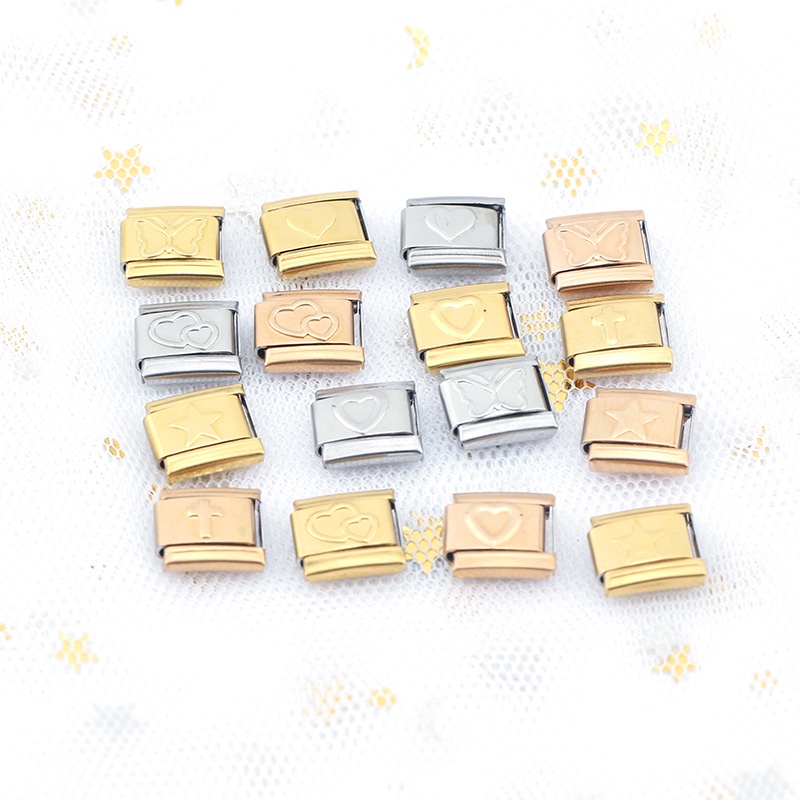 Hapiship Fashion Butterfly Star Cross Romantic Heart Italian Links