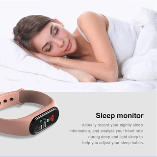 สมาร์ทวอทช์ M4 สายรัดข้อมืออัจฉริยะ วัดการเต้นหัวใจ ความดันโลหิต นับก้าว บลูทูธ รองรับ iOS และ Android