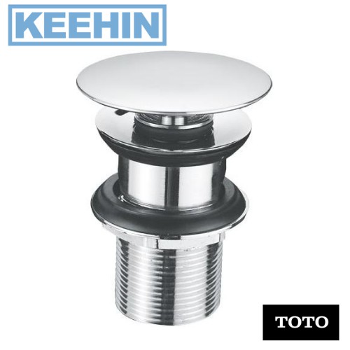 T6JV2N สะดืออ่างล้างหน้า ชนิดป๊อปอัพ (ไม่มีรูน้ำล้น) TOTO T6JV2N One Push Pop-Up Waste without Over 