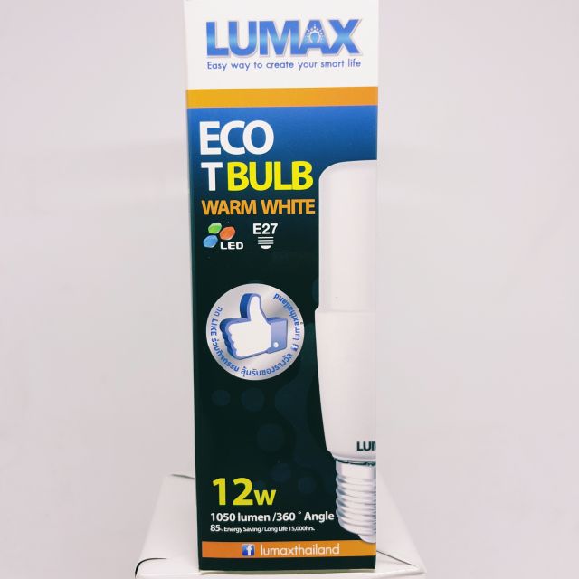 Led T-bulb 12w 3000K WARM WHITE E27 Lumax