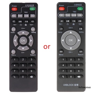 Folღ กล่องรีโมทควบคุมระยะไกลสําหรับ Unblock Tech Ubox Smart Tv Box Gen 1/2/3