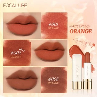 Focallure Natural #JasmineMeetsRose Matte Lipstick - เม็ดสีสูงติดทนนาน กันน้ำ น้ำหนักเบา ไม่จับเป็นก้อน นุ่มเนียน