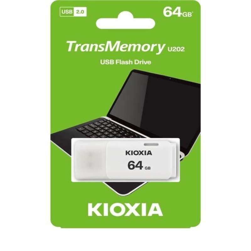 แฟลชไดรฟ์ USB 2.0 KIOXIA 64GB - สีขาว