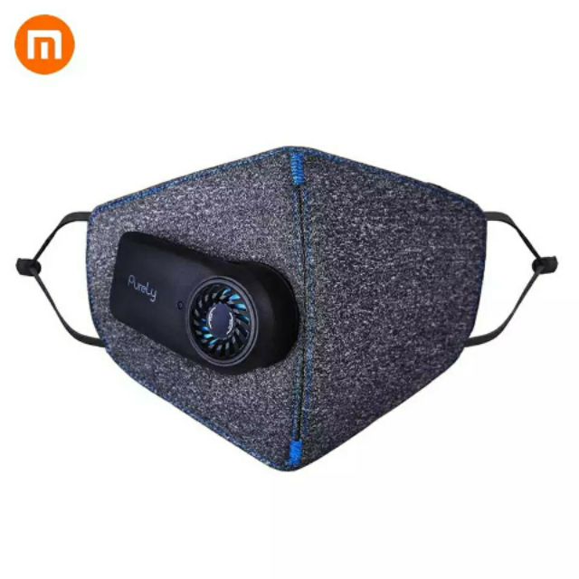 [ของแท้] Xiaomi Purely Anti-Pollution Air Mask Filter Fan ป้องกันPM.2.5 เชื่อแบคทีเรีย หน้ากาก