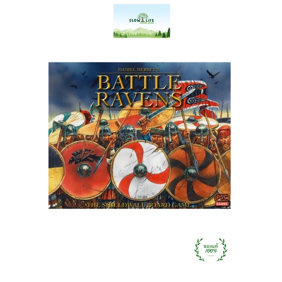 Battle Ravens board game + Welch Army +Scottish Army expansion มีรอยกดเล็กน้อย