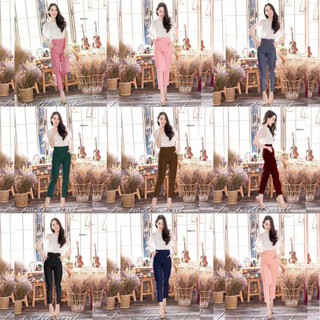 AT1920 Set 2 ชิ้น เสื้อลูกไม้แขนระบาย+กางเกง