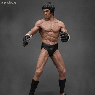 SOMEDAYZL โมเดลฟิกเกอร์แอกชัน PVC Bruce Lee ท่าต่อสู้ ขนาดมินิ 1:12 ของเล่นสําหรับเด็ก เก็บสะสม