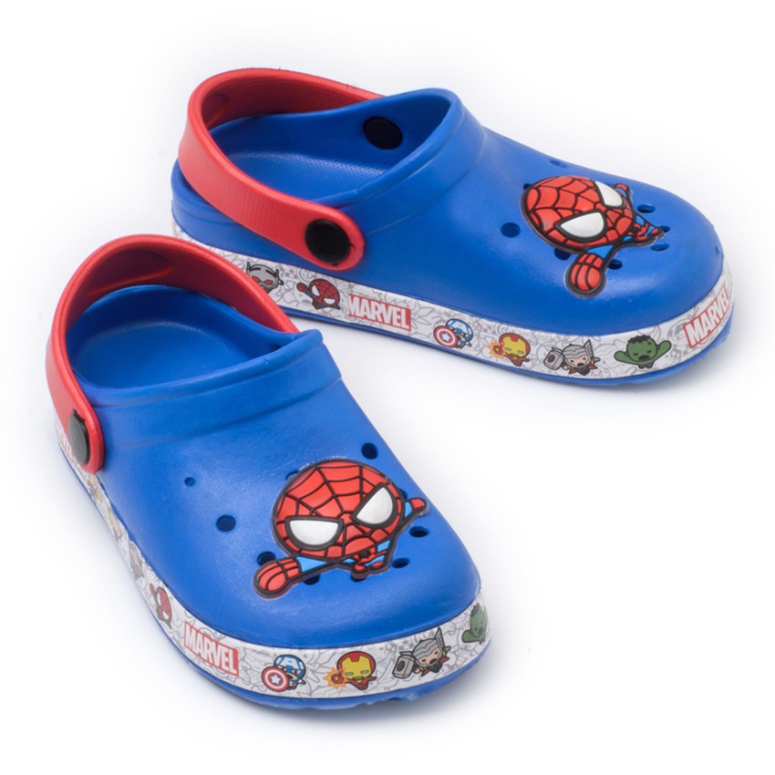 ส่งฟรี TESCO รองเท้าCLOG เด็กผู้ชาย ลาย SPIDER รุ่น ML-71 (สีน้ำเงิน 25-30) 28 เก็บเงินปลายทาง