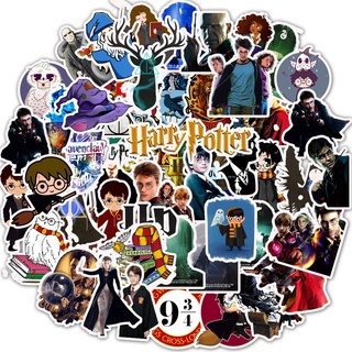 50PCS Classic Movie Harri Potter Sticker Funny Anime Waterproof for Phone Laptop Scrapbook Scooter Toys for Children