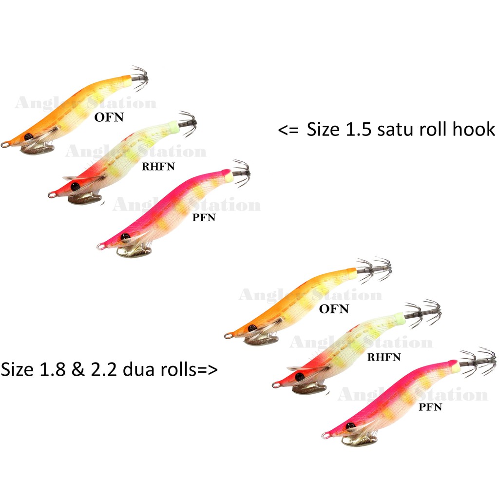 Yamashita Naory Range Hunter (Basic) 1.5 1.8 2.2 จิ๊กปลาหมึก Candat Sotong Gewang Umpan Udang เหยื่อตกปลาล่อ