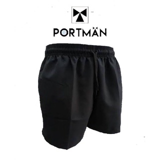 PM กางเกงขาสั้น ผ้าร่ม เอวยางยืด มีกระเป๋ากางเกง PORTMAN 801 ราคาถูก